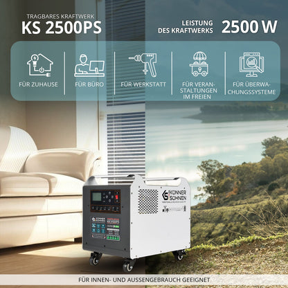 Tragbare Powerstation KS 2500PS – Ansicht 2