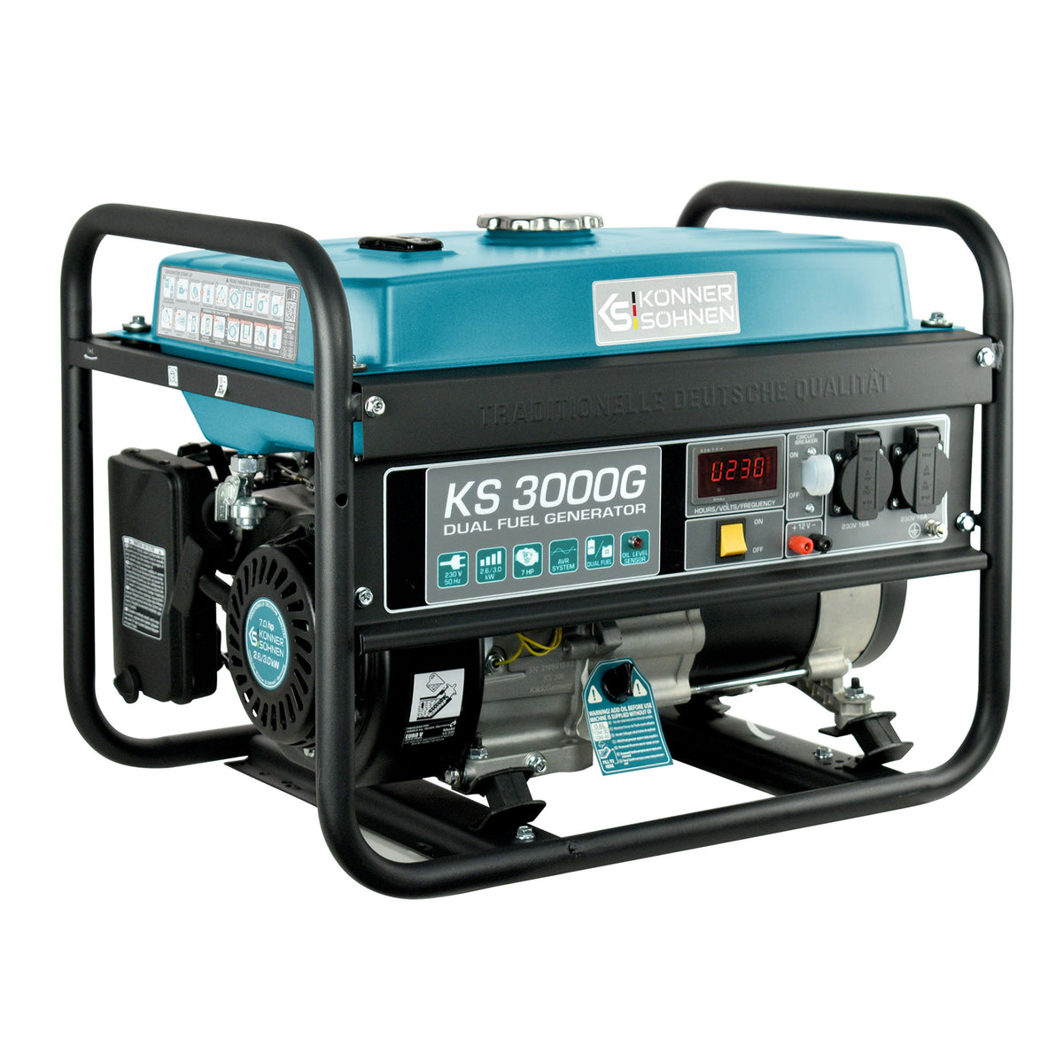 LPG/Benzin-Generator "Könner & Söhnen" KS 3000G – Ansicht 12