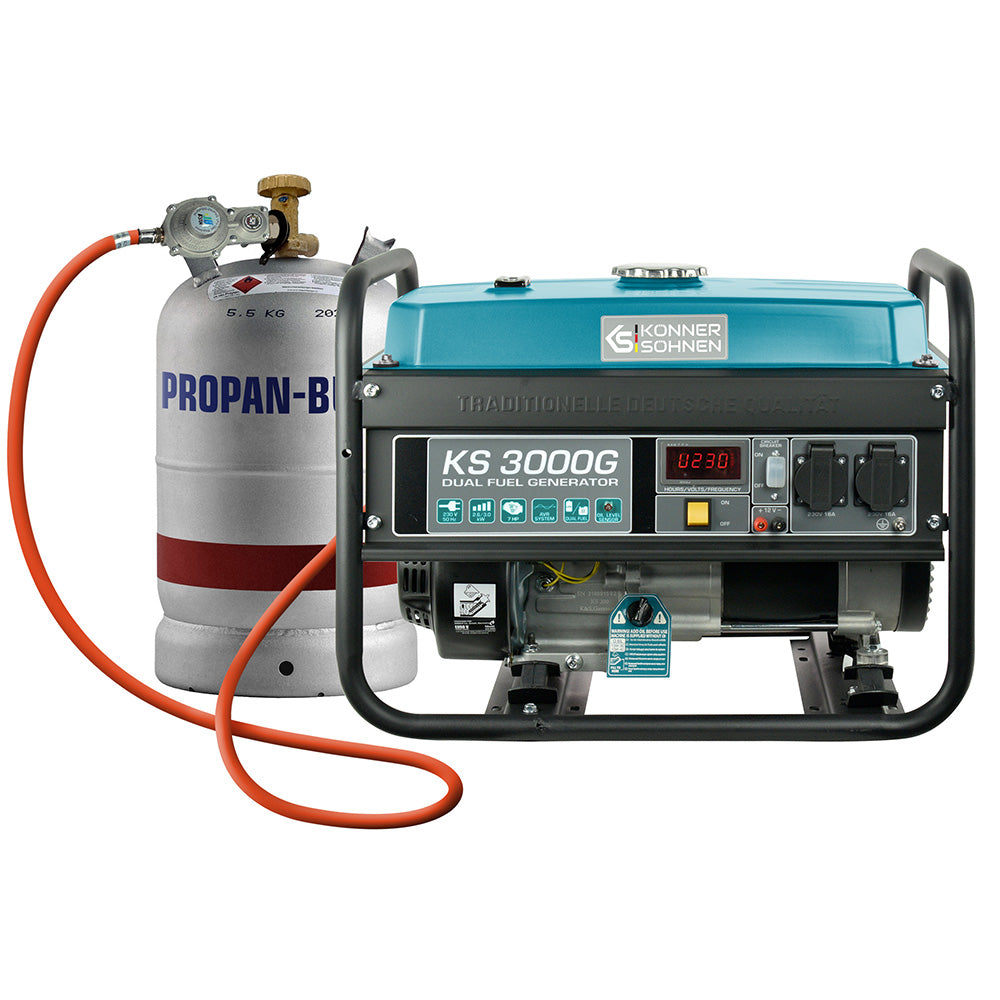 LPG/Benzin-Generator "Könner & Söhnen" KS 3000G – KS 3000G