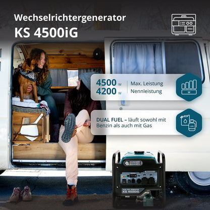 Dual Fuel-Inverter-Generator KS 4500iG – Ansicht 2