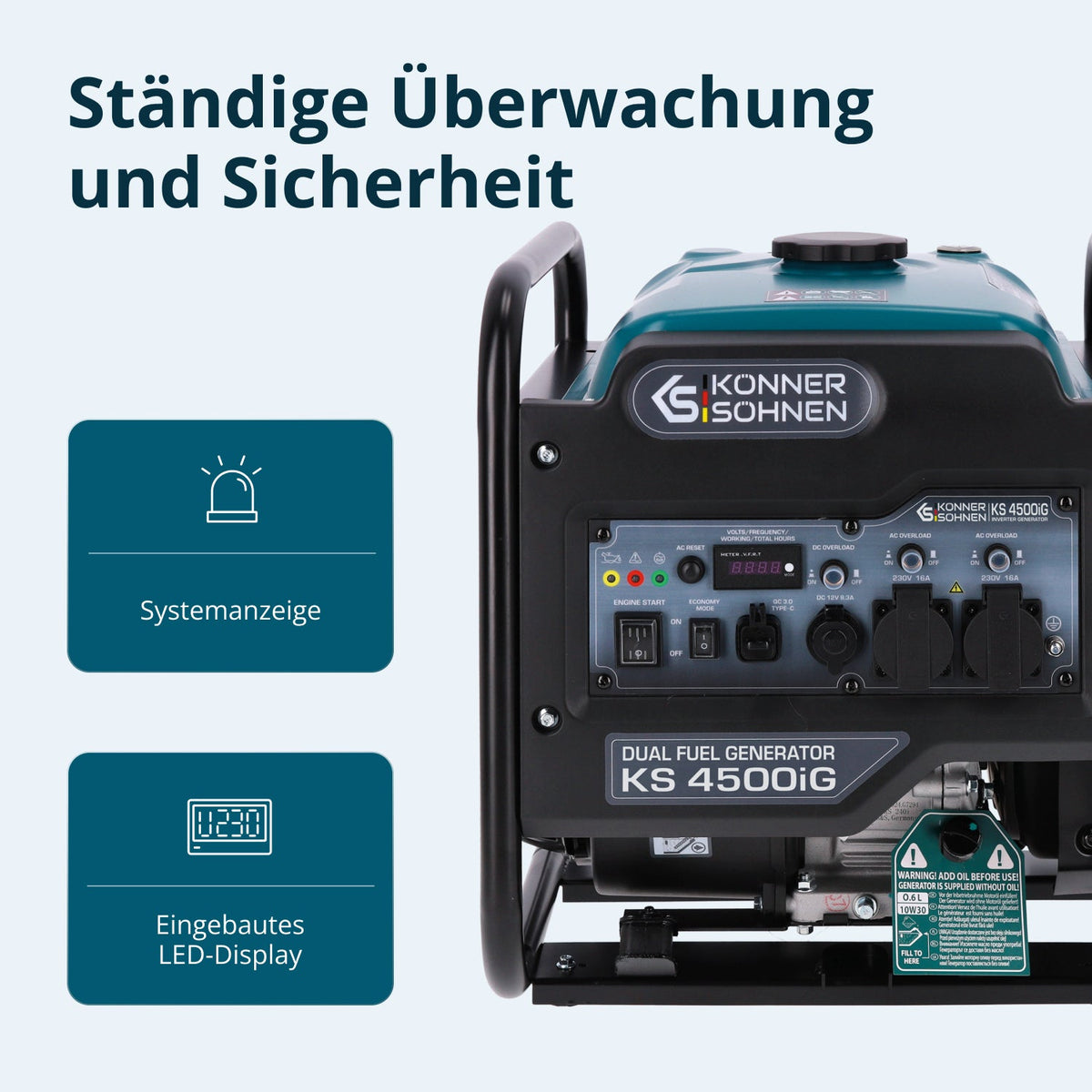 Dual Fuel-Inverter-Generator KS 4500iG – Ansicht 6