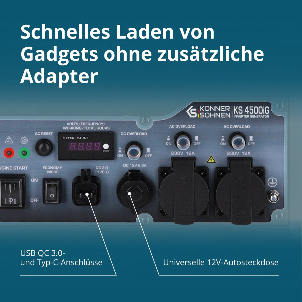 Dual Fuel-Inverter-Generator KS 4500iG – Ansicht 8