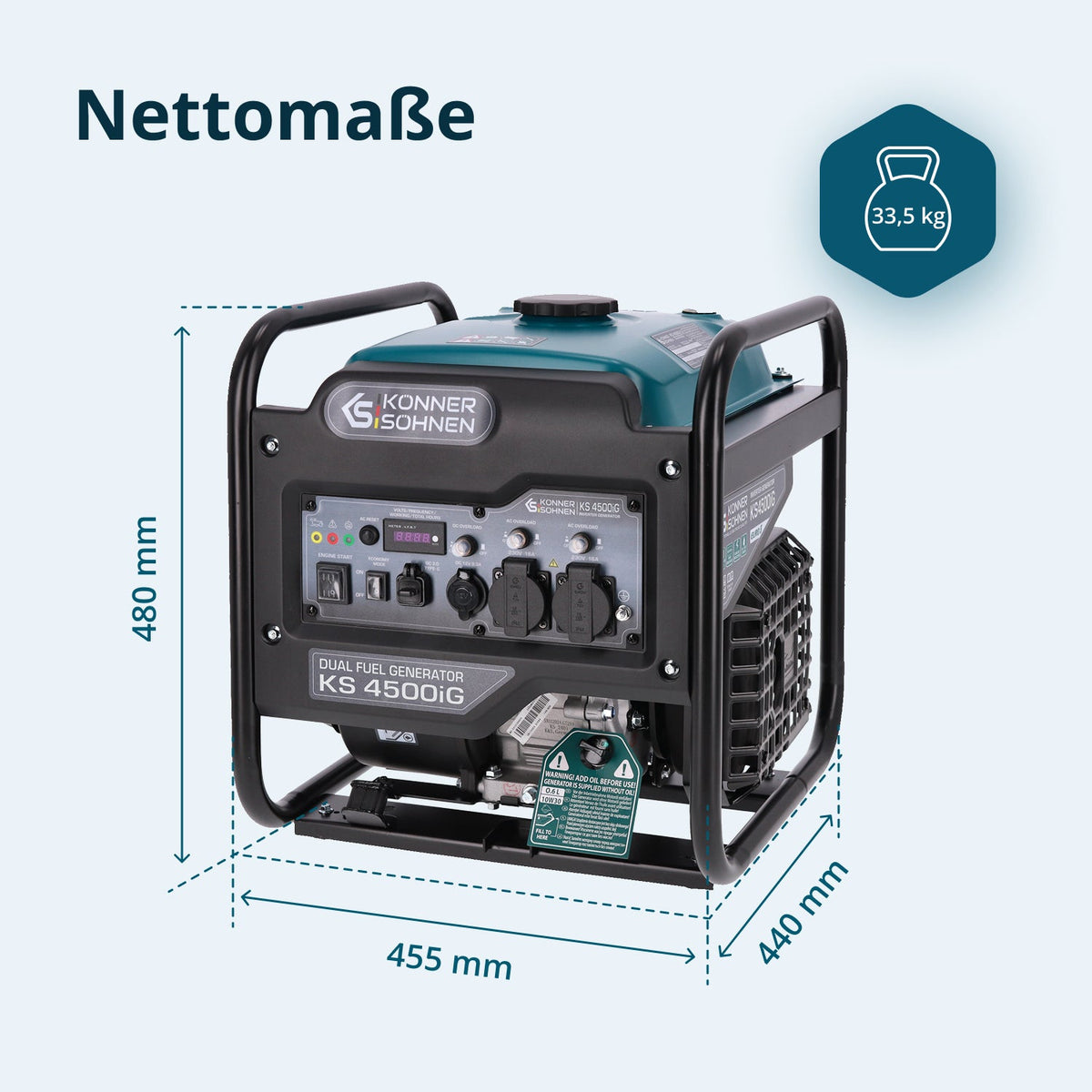 Dual Fuel-Inverter-Generator KS 4500iG – Ansicht 9