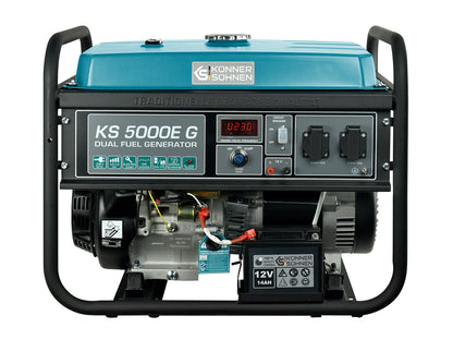 LPG/Benzin-Generator "Könner & Söhnen" KS 5000E G – Ansicht 2