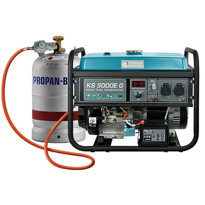 LPG/Benzin-Generator "Könner & Söhnen" KS 5000E G – KS 5000E G