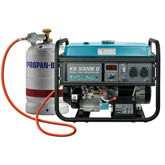 LPG/Benzin-Generator "Könner & Söhnen" KS 5000E G – KS 5000E G