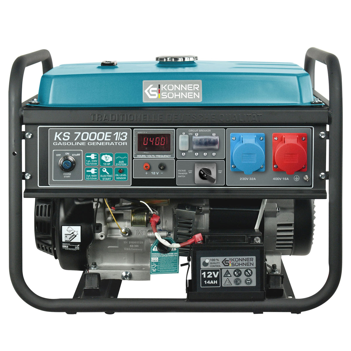 Benzin-Generator "Könner & Söhnen" KS 7000E 1/3 – KS 7000E 1/3