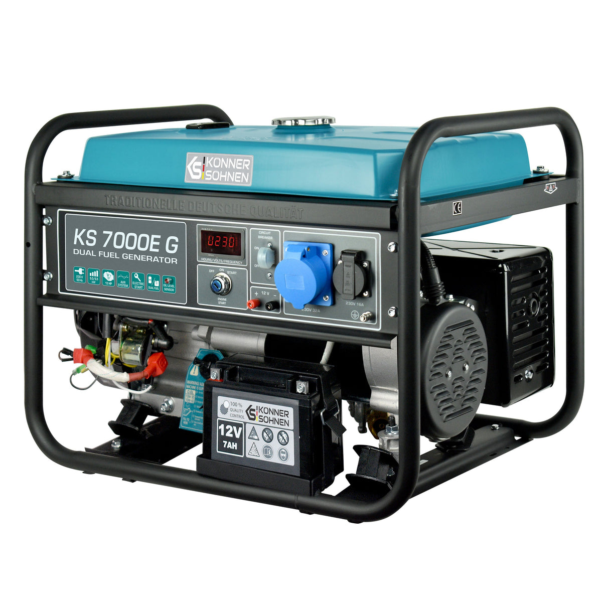 LPG/Benzin-Generator "Könner & Söhnen" KS 7000E G – Ansicht 13
