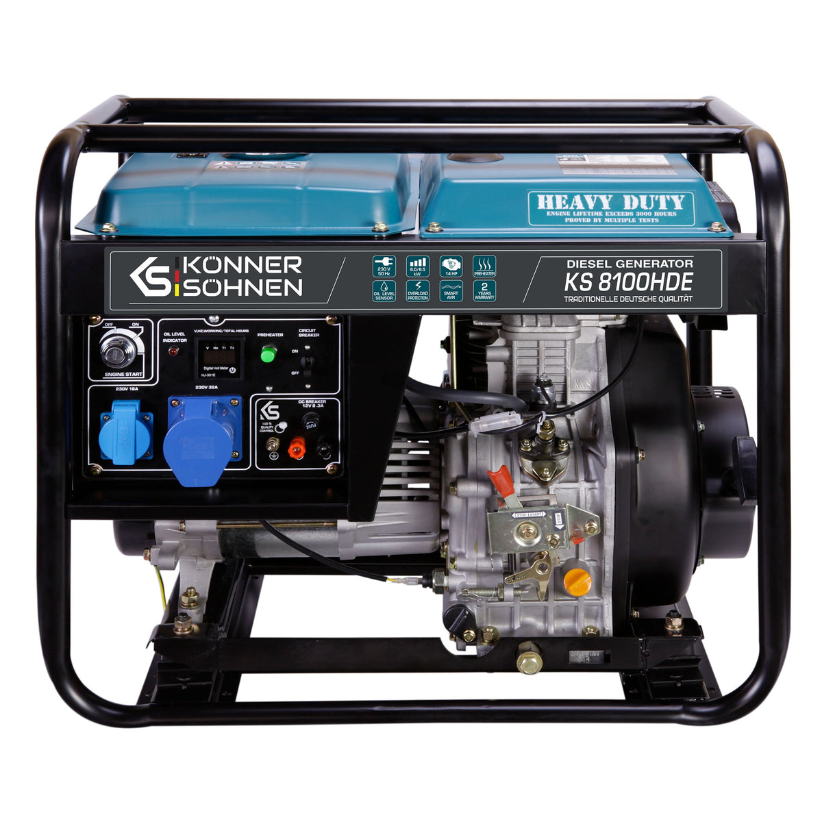 Diesel-Generator "Könner & Söhnen" KS 8100HDE (EURO V) – KS 8100HDE