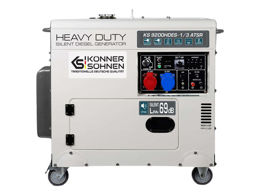 Diesel-Generator "Könner & Söhnen" KS 9200HDES-1/3 ATSR (EURO V) – KS 9200HDES-1/3 ATSR