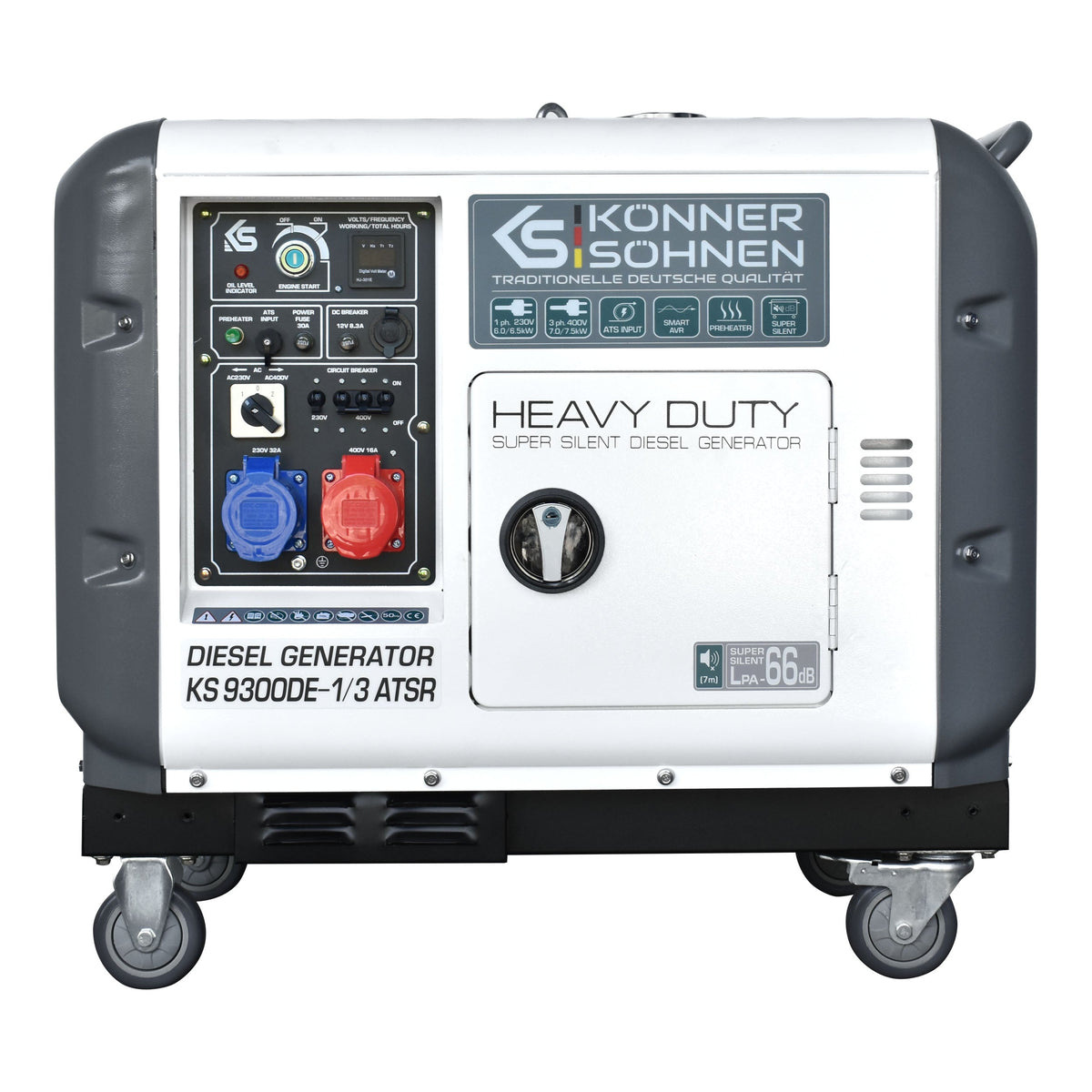 Diesel-Generator "Könner & Söhnen" KS 9300DE-1/3 ATSR (EURO V) – KS 9300DE-1/3 ATSR