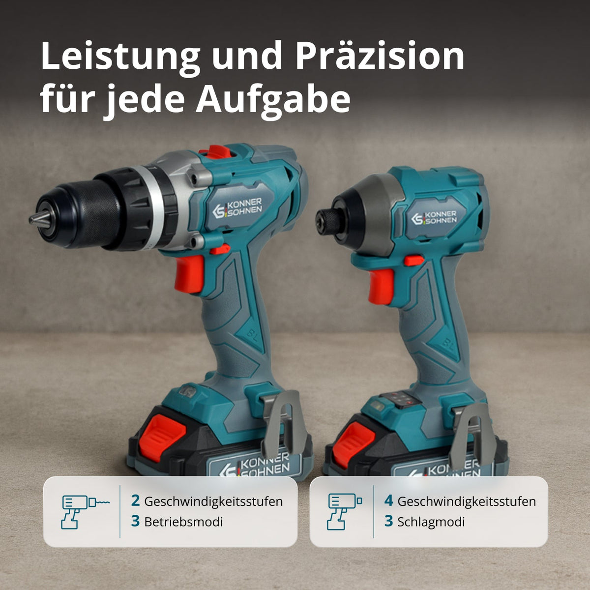Kabelloses Master-Set 2in1 KS IDISD 20V SET 2 – Ansicht 3