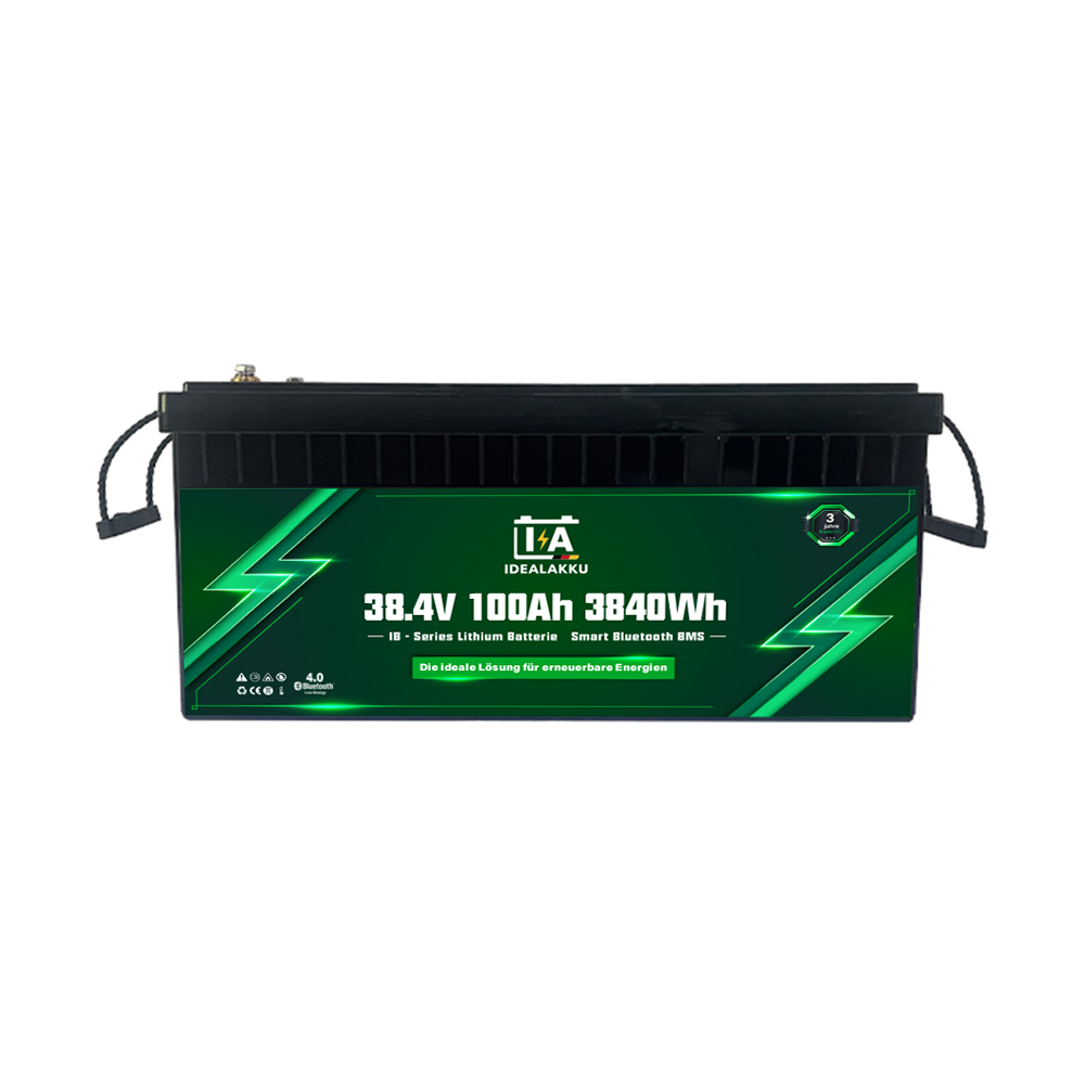 Idealakku IB-36-100 LiFePO4 Batterie 38.4 V 100 Ah mit Bluetooth & Smart BMS