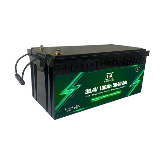 Idealakku IB-36-100 LiFePO4 Batterie 38.4 V 100 Ah mit Bluetooth & Smart BMS