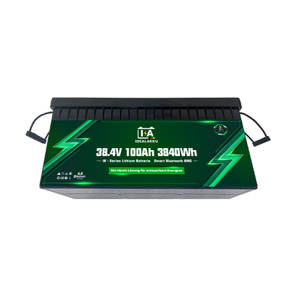 Idealakku IB-36-100 LiFePO4 Batterie 38.4 V 100 Ah mit Bluetooth & Smart BMS