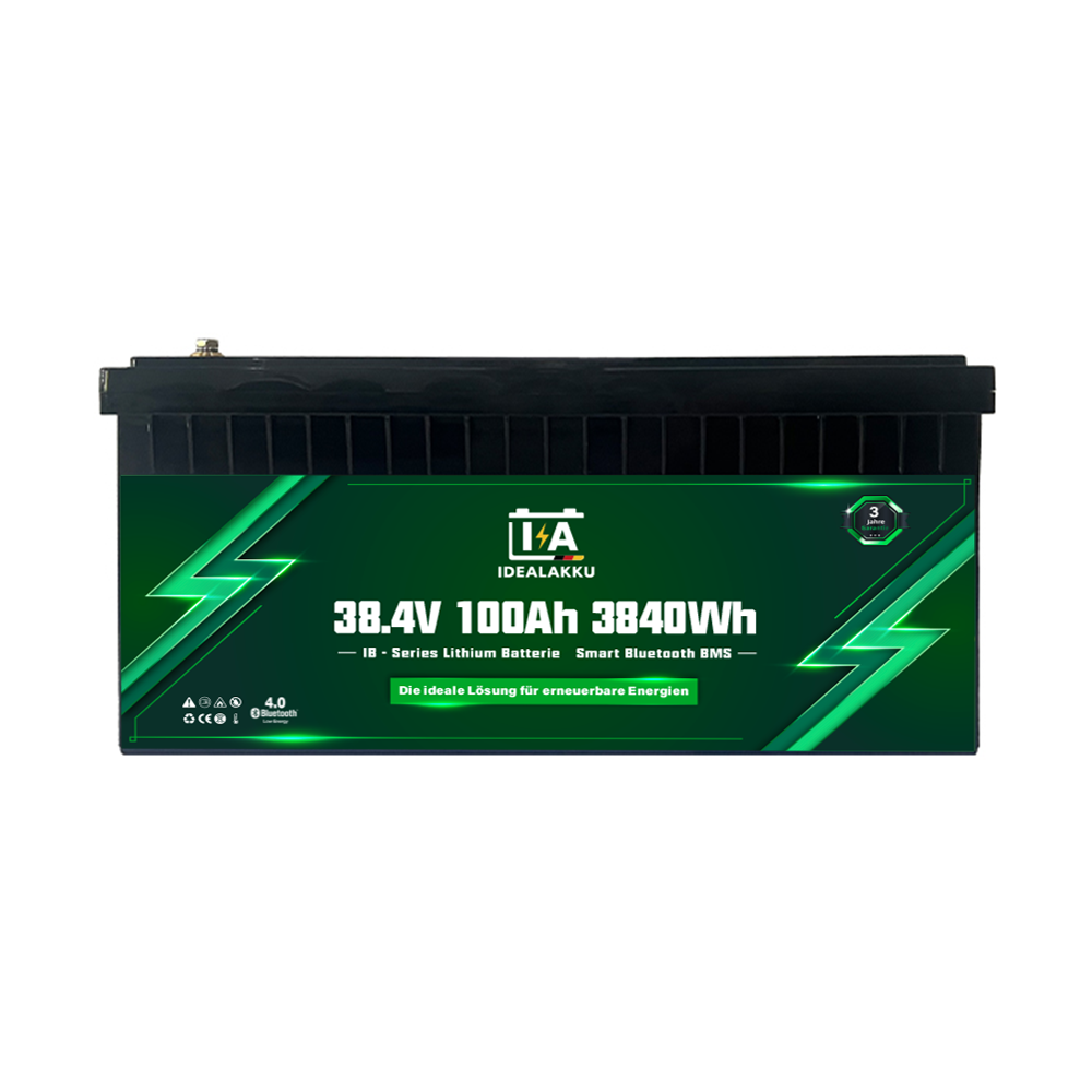 Idealakku IB-36-100 LiFePO4 Batterie 38.4 V 100 Ah mit Bluetooth & Smart BMS