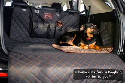 foryou® Auto Kofferraumschoner inkl. Hunde Kühldecke - Wasserabweisend und Kratzfest - Premium Qualität - universal
