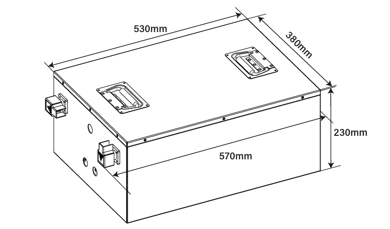 Idealakku IB-48-200H LiFePO4 Batterie 51.2 V 200 Ah mit Bluetooth & Smart BMS mit Heizung