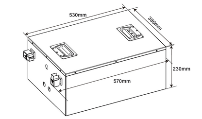 Idealakku IB-48-200H LiFePO4 Batterie 51.2 V 200 Ah mit Bluetooth & Smart BMS mit Heizung