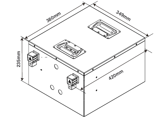 Idealakku IB-48-100H LiFePO4 Batterie 51.2 V 100 Ah mit Bluetooth & Smart BMS mit Heizung