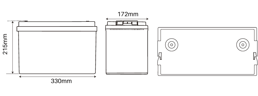 Idealakku IB-24-50 LiFePO4 Batterie 25.6 V 50 Ah mit Bluetooth & Smart BMS