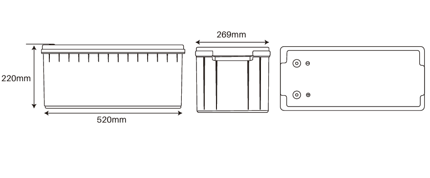 Idealakku IB-24-200 LiFePO4 Batterie 25.6 V 200 Ah mit Bluetooth & Smart BMS