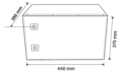 Idealakku IB-12-620 LiFePO4 Batterie 12.8 V 620 Ah mit Bluetooth & Smart BMS