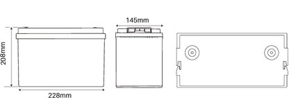 Idealakku IB-12-50 LiFePO4 Batterie 12.8 V 50 Ah mit Bluetooth & Smart BMS