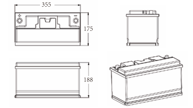 Idealakku IB-12-150H LiFePO4 Batterie 12.8 V 150 Ah mit Bluetooth & Smart BMS mit Heizung