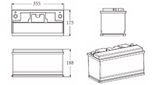 Idealakku IB-12-150H LiFePO4 Batterie 12.8 V 150 Ah mit Bluetooth & Smart BMS mit Heizung