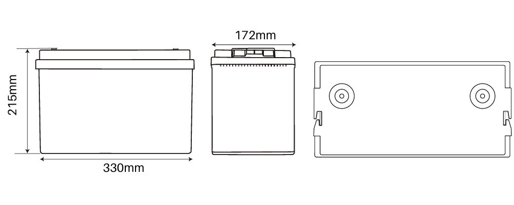 Idealakku IB-12-100 LiFePO4 Batterie 12.8 V 100 Ah mit Bluetooth & Smart BMS