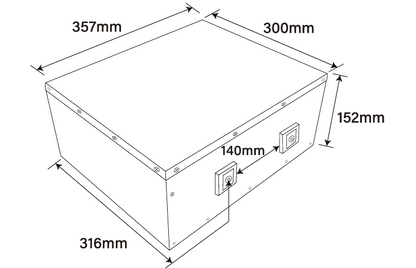 Idealakku IA-12-200H LiFePO4 Batterie 12.8 V 200 Ah mit Bluetooth & Smart BMS mit Heizung