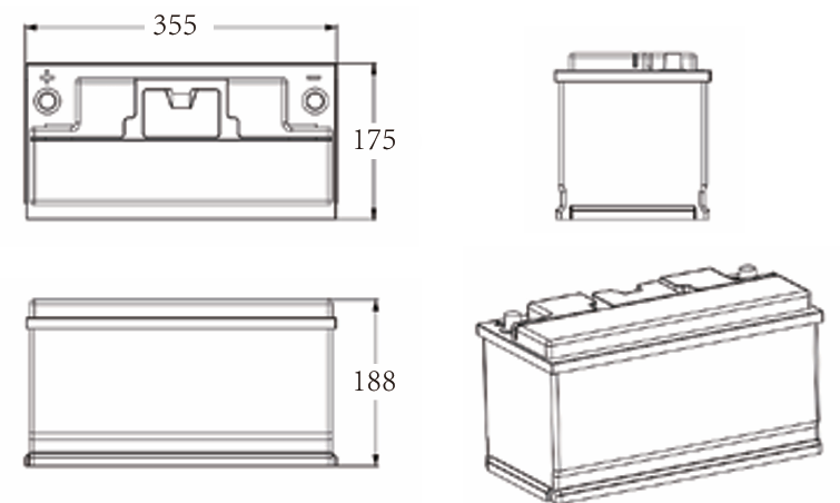 Idealakku IA-12-150H LiFePO4 Batterie 12.8 V 150 Ah mit Bluetooth & Smart BMS mit Heizung
