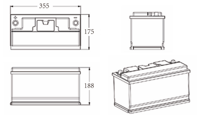 Idealakku IA-12-150 LiFePO4 Batterie 12.8 V 150 Ah mit Bluetooth & Smart BMS
