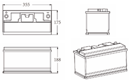 Idealakku IA-12-100 LiFePO4 Batterie 12.8 V 100 Ah mit Bluetooth & Smart BMS