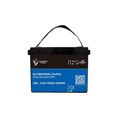 ULTIMATRON UBL-12-100-PRO LiFePO4 Batterie 12,8 V 100 Ah mit Bluetooth & Smart BMS