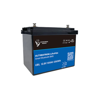 ULTIMATRON UBL-12-100-PRO LiFePO4 Batterie 12,8 V 100 Ah mit Bluetooth & Smart BMS