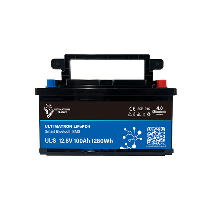ULTIMATRON ULS-12-100 LiFePO4 Untersitz-Batterie 12,8 V 100 Ah mit Bluetooth & Smart BMS
