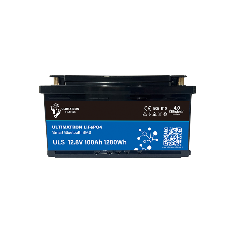 ULTIMATRON ULS-12-100 LiFePO4 Untersitz-Batterie 12,8 V 100 Ah mit Bluetooth & Smart BMS