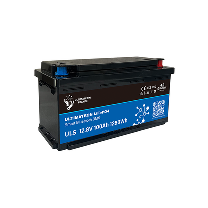 ULTIMATRON ULS-12-100 LiFePO4 Untersitz-Batterie 12,8 V 100 Ah mit Bluetooth & Smart BMS