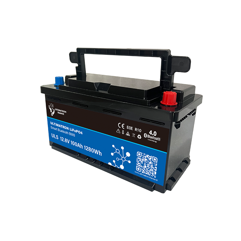 ULTIMATRON ULS-12-100 LiFePO4 Untersitz-Batterie 12,8 V 100 Ah mit Bluetooth & Smart BMS