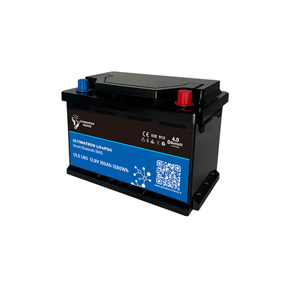 ULTIMATRON ULS-12-100-LN3 LiFePO4 Untersitz-Batterie 12,8 V 100 Ah mit Bluetooth & Smart BMS