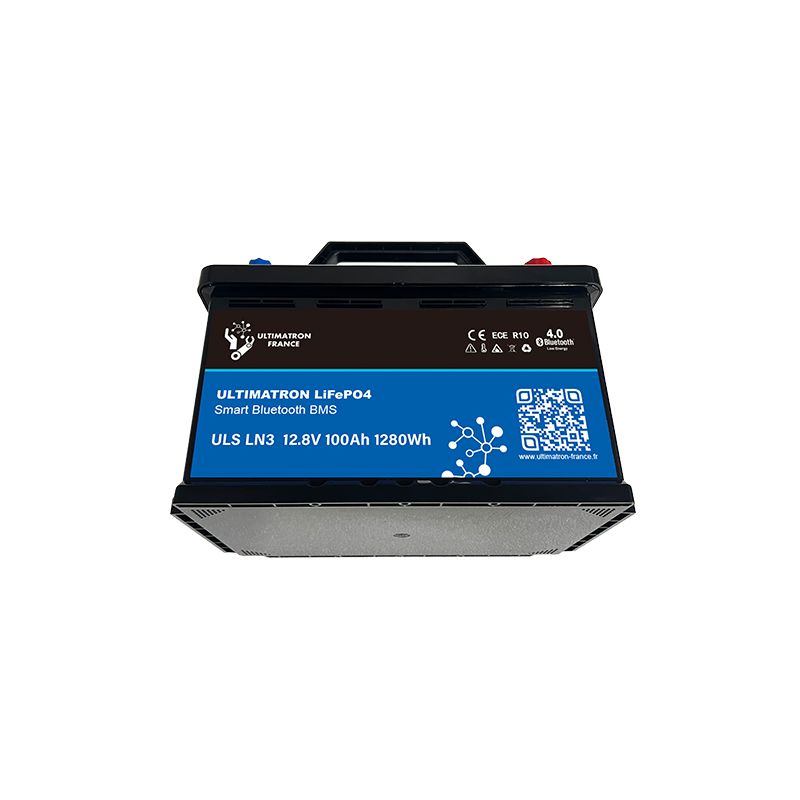 ULTIMATRON ULS-12-100-LN3 LiFePO4 Untersitz-Batterie 12,8 V 100 Ah mit Bluetooth & Smart BMS