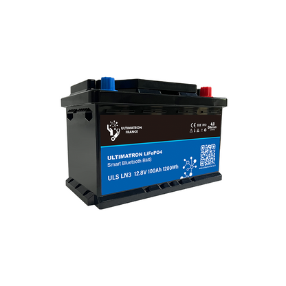 ULTIMATRON ULS-12-100-LN3 LiFePO4 Untersitz-Batterie 12,8 V 100 Ah mit Bluetooth & Smart BMS