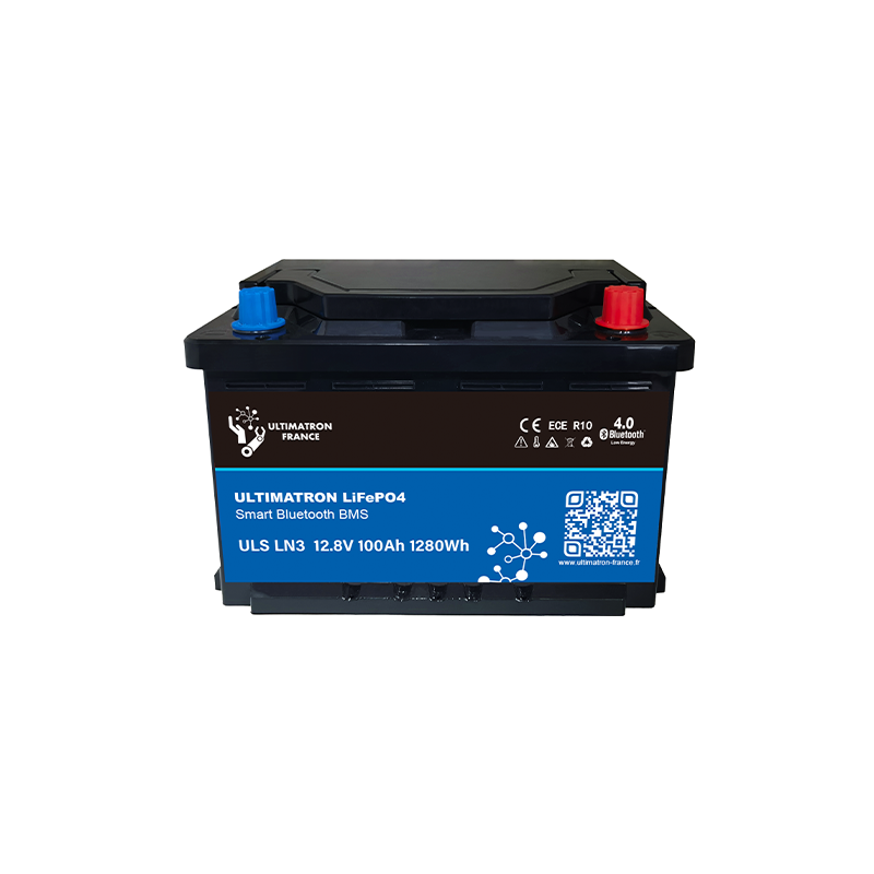 ULTIMATRON ULS-12-100-LN3 LiFePO4 Untersitz-Batterie 12,8 V 100 Ah mit Bluetooth & Smart BMS