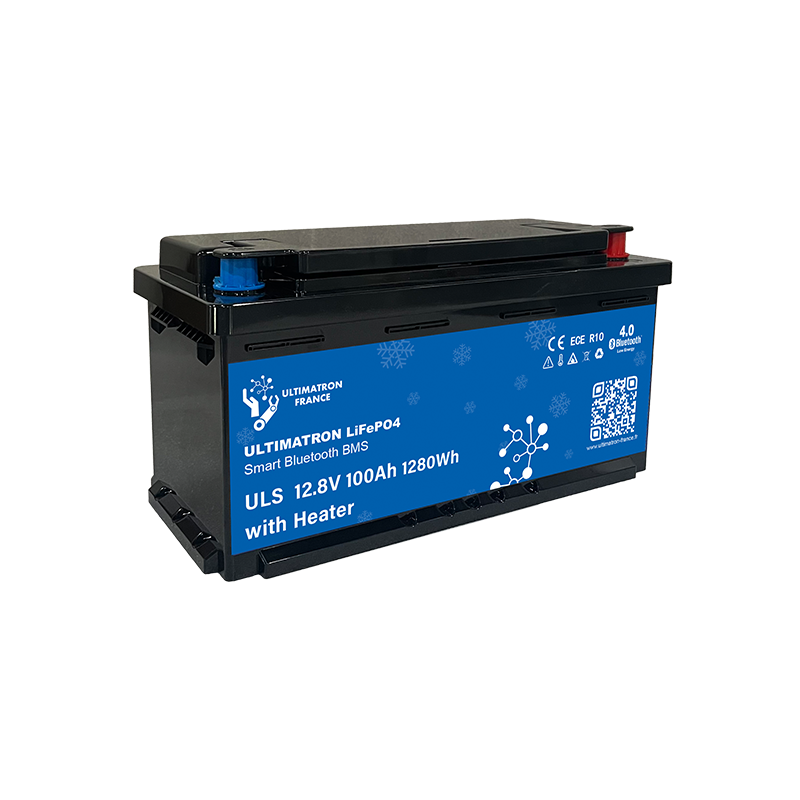 ULTIMATRON ULS-12-100H LiFePO4 Untersitz-Batterie 12,8 V 100 Ah mit Bluetooth & Smart BMS mit Heizung
