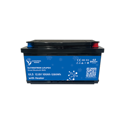 ULTIMATRON ULS-12-100H LiFePO4 Untersitz-Batterie 12,8 V 100 Ah mit Bluetooth & Smart BMS mit Heizung