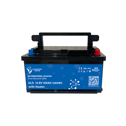 ULTIMATRON ULS-12-100H LiFePO4 Untersitz-Batterie 12,8 V 100 Ah mit Bluetooth & Smart BMS mit Heizung
