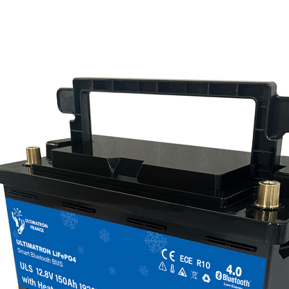 ULTIMATRON ULS-12-150 LiFePO4 Untersitz-Batterie 12,8 V 150 Ah mit Bluetooth & Smart BMS