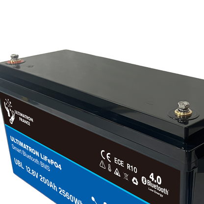 ULTIMATRON UBL-12-200-PRO LiFePO4 Batterie 12,8 V 200 Ah mit Bluetooth & Smart BMS